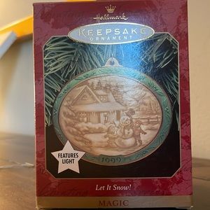 Let It Snow Hallmark Ornament 1999